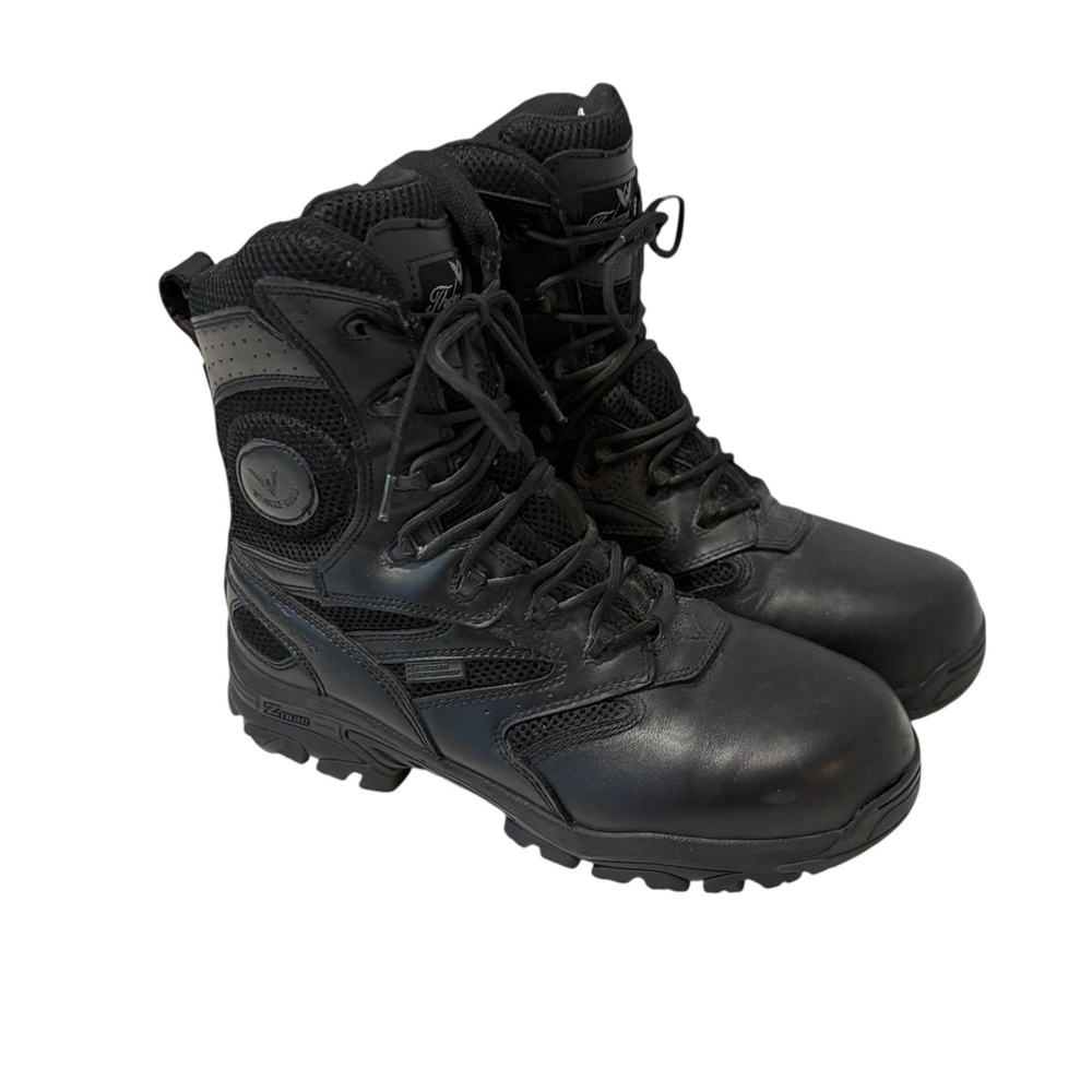 Thorogood Men’s 9.5W Black Leather Deuce Lace Up Waterproof Boots Hiking Outdoor